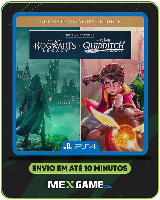 HOGWARTS LEGACY DELUXE + HARRY POTTER OS CAMPEÕES DO QUADRIBOL - PS4 - MÍDIA DIGITAL