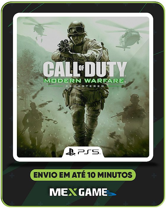 CALL OF DUTY MODERN WARFARE REMASTERED - PS5 - MÍDIA DIGITAL