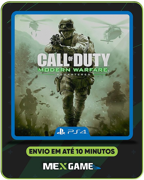 CALL OF DUTY MODERN WARFARE REMASTERED - PS4 - MÍDIA DIGITAL
