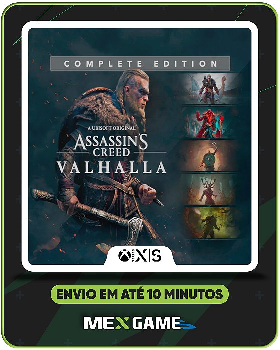 ASSASSINS CREED VALHALLA COMPLETE EDITION - XBOX SERIES X|S- MÍDIA DIGITAL