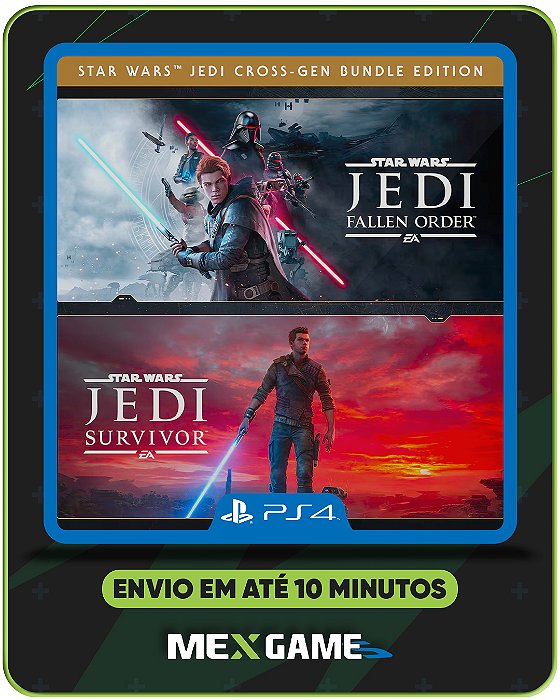 STAR WARS JEDI SURVIVOR + FALLEN ORDER - PS4 - MÍDIA DIGITAL