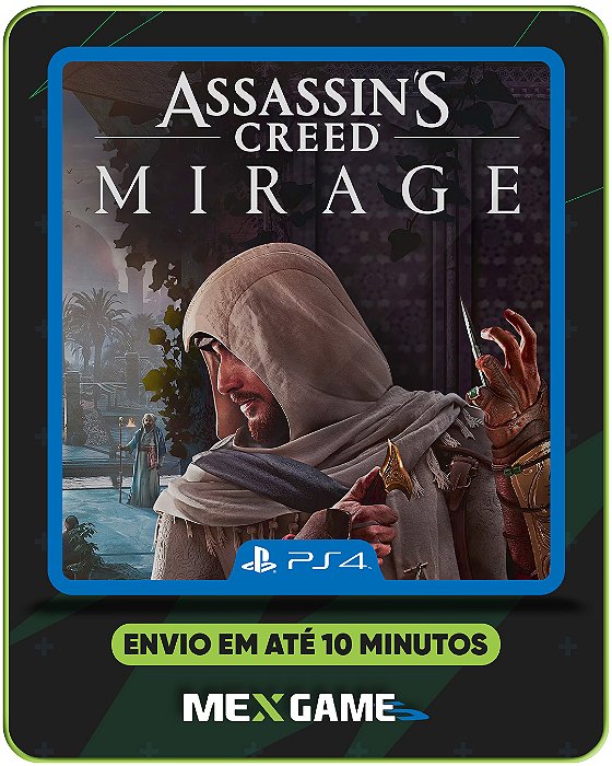 ASSASSINS CREED MIRAGE - PS4 - MÍDIA DIGITAL