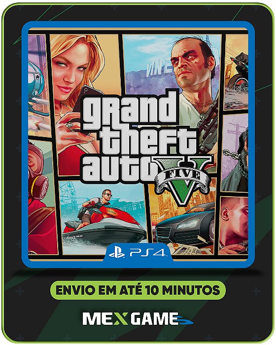 GRAND THEFT AUTO (GTA) V - PS4 - MÍDIA DIGITAL