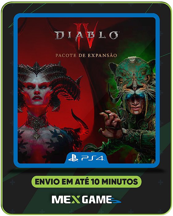 DIABLO IV + VESSEL OF HATRED - PS4 - MÍDIA DIGITAL