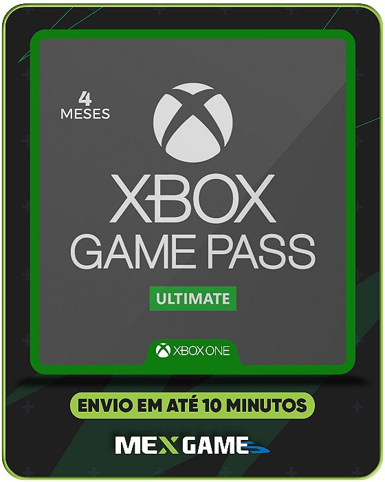 GAME PASS ULTIMATE 4 MESES - XBOX ONE- MÍDIA DIGITAL