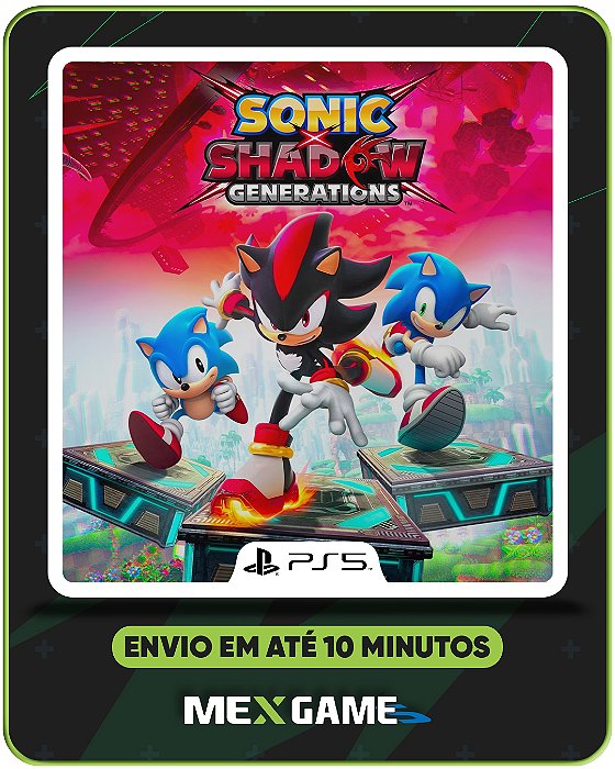 SONIC X SHADOWS GENERATIONS- PS5 - MIDIA DIGITAL