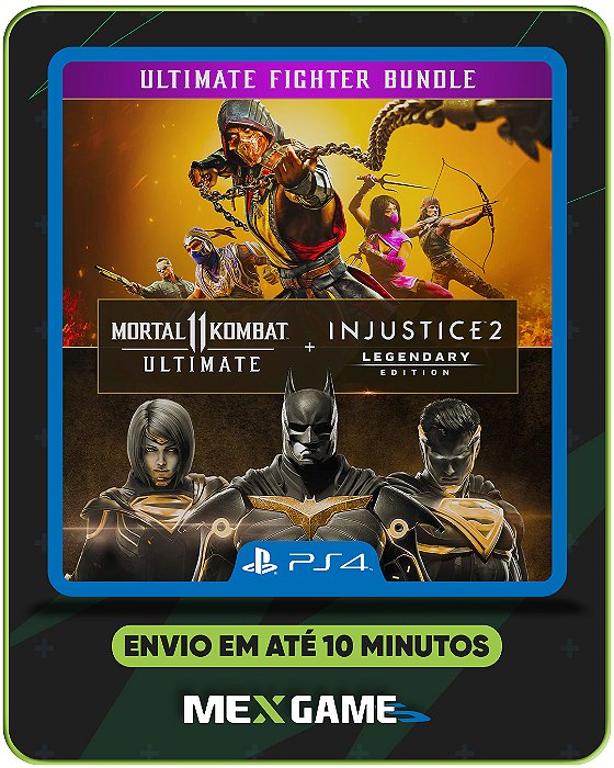 MORTAL KOMBAT 11 ULTIMATE + INJUSTICE 2 LEGENDARY- PS4 - MIDIA DIGITAL