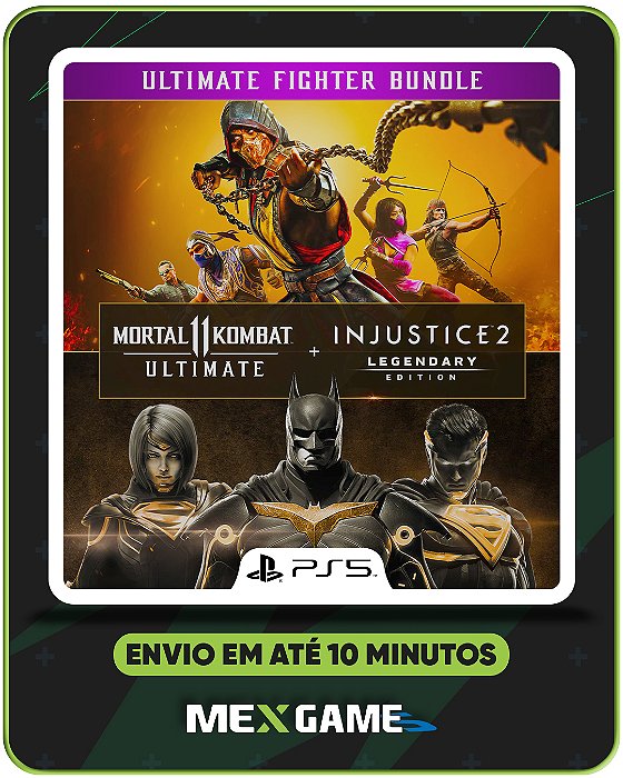 MORTAL KOMBAT 11 ULTIMATE + INJUSTICE 2 LEGENDARY- PS5 - MIDIA DIGITAL