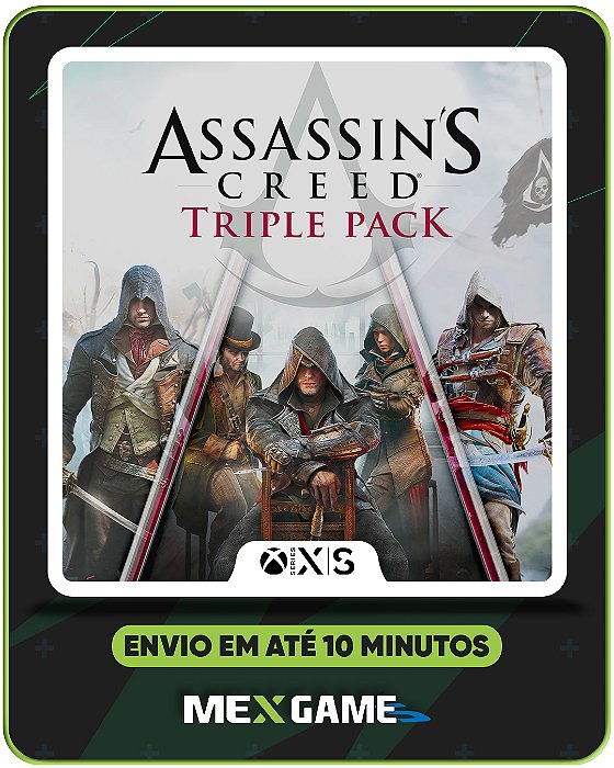 ASSASSINS CREED TRIPLE PACK - XBOX X|S - MÍDIA DIGITAL