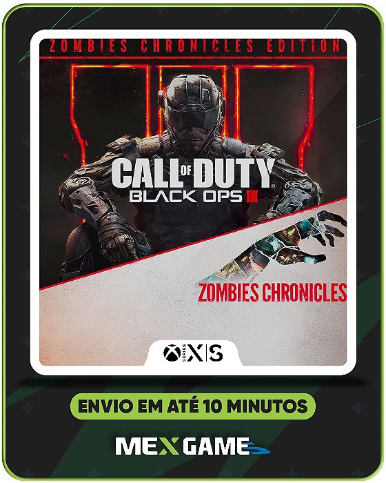 CALL OF DUTY BLACK OPS 3 ZOMBIES - XBOX SERIES X|S - MÍDIA DIGITAL