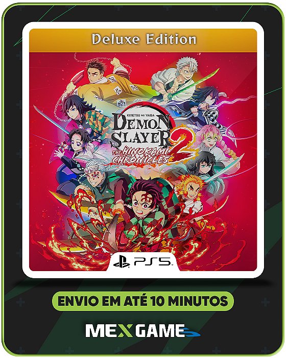 DEMON SLAYER - KIMETSU NO YAIBA - THE HINOKAMI CHRONICLES 2 DELUXE EDITION (ACESSO ANTECIPADO)- PS5 - MÍDIA DIGITAL