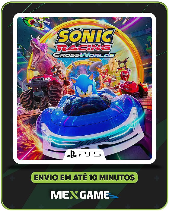SONIC RACING CROSSWORLDS - PS5 - MÍDIA DIGITAL