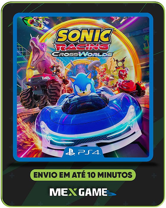 SONIC RACING CROSSWORLDS - PS4 - MÍDIA DIGITAL