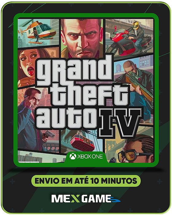 GRAND THEFT AUTO (GTA) IV - XBOX ONE - MÍDIA DIGITAL