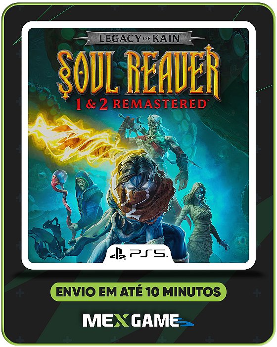 LEGACY OF KAIN SOUL REAVER 1 E 2 REMASTERD - PS5 - MÍDIA DIGITAL