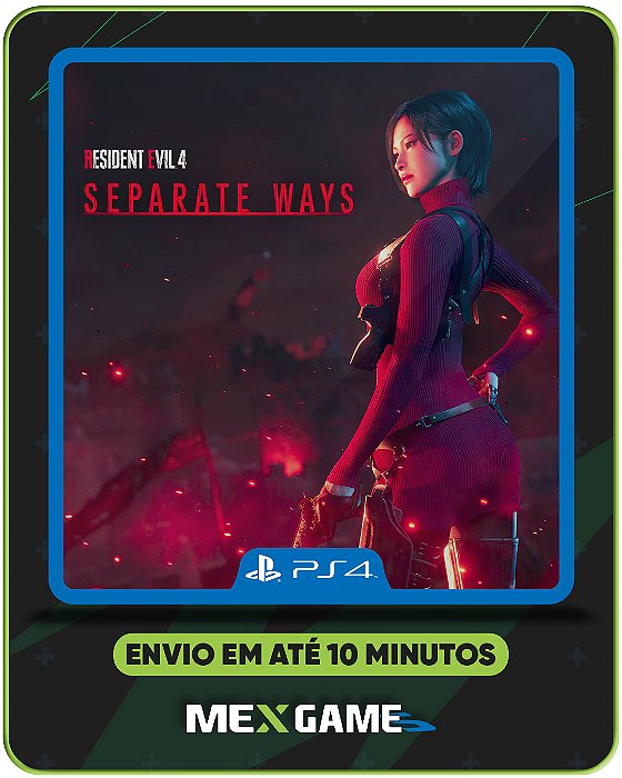 RESIDENT EVIL 4: SEPARATE WAYS (DLC) - PS4 - MÍDIA DIGITAL