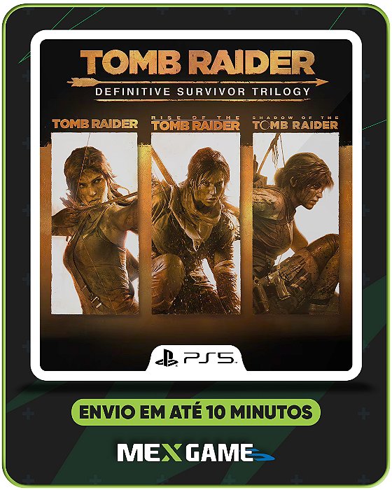 TOMB RAIDER: DEFINITIVE SURVIVOR TRILOGY - PS5 - MIDIA DIGITAL