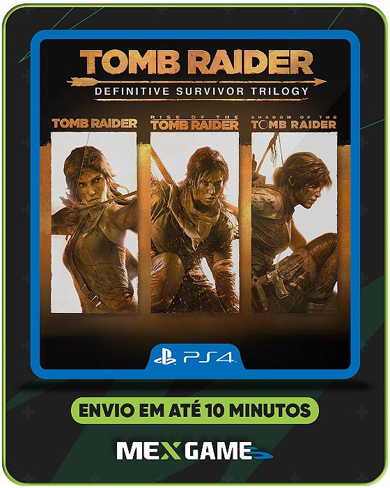 TOMB RAIDER: DEFINITIVE SURVIVOR TRILOGY - PS4 - MIDIA DIGITAL