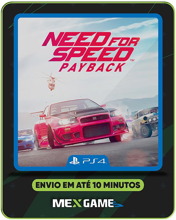 NEED FOR SPEED PAYBACK - PS4 - MÍDIA DIGITAL