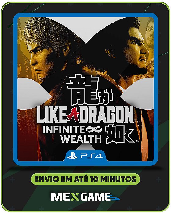LIKE A DRAGON INFINITE WEALTH - PS4 - MIDIA DIGITAL