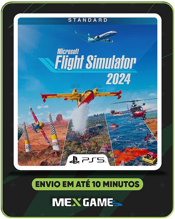MICROSFT FLIGHT SIMULATOR 2024 - PS5 - MIDIA DIGITAL