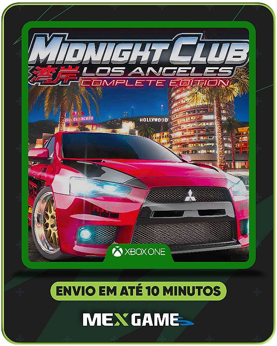 MIDNIGHT CLUB: LOS ANGELES COMPLETE EDITION - XBOX ONE - MÍDIA DIGITAL
