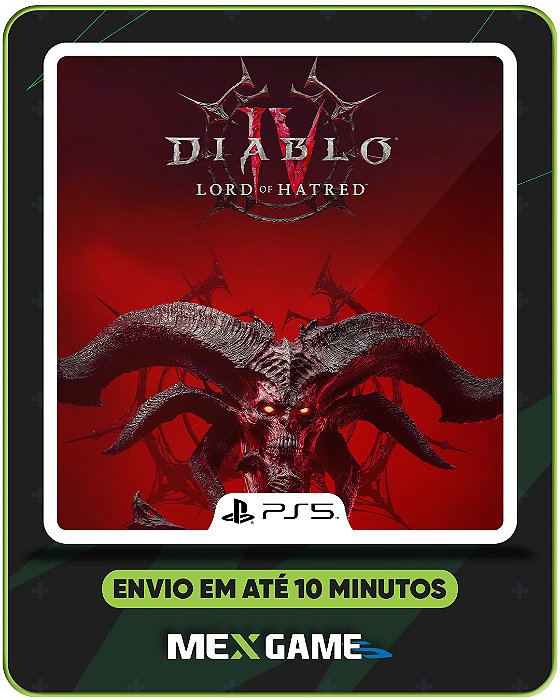 DIABLO IV: LORD OF HATRED (DLC) - PS5 - MIDIA DIGITAL