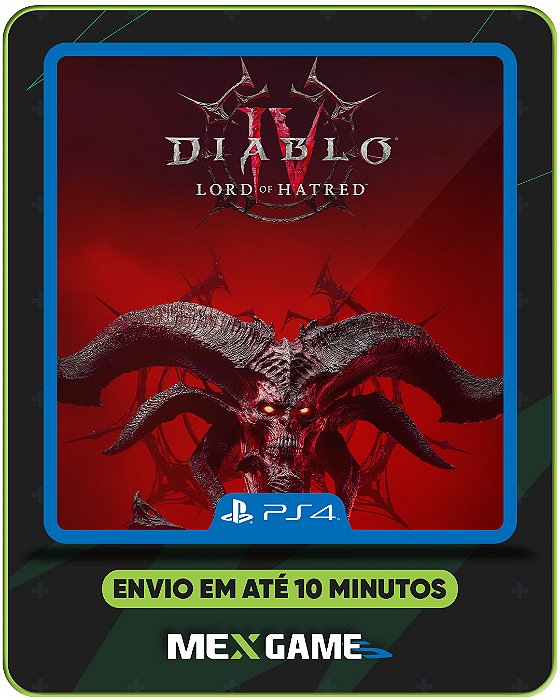 DIABLO IV: LORD OF HATRED (DLC) - PS4 - MIDIA DIGITAL
