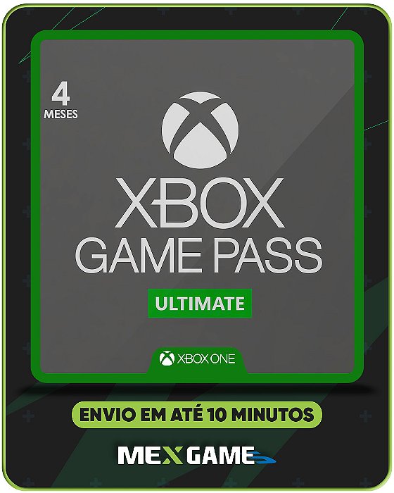 GAME PASS ULTIMATE 4 MESES - XBOX ONE- MÍDIA DIGITAL