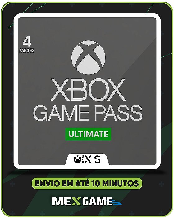 GAME PASS ULTIMATE 4 MESES - XBOX SERIES X|S - MÍDIA DIGITAL