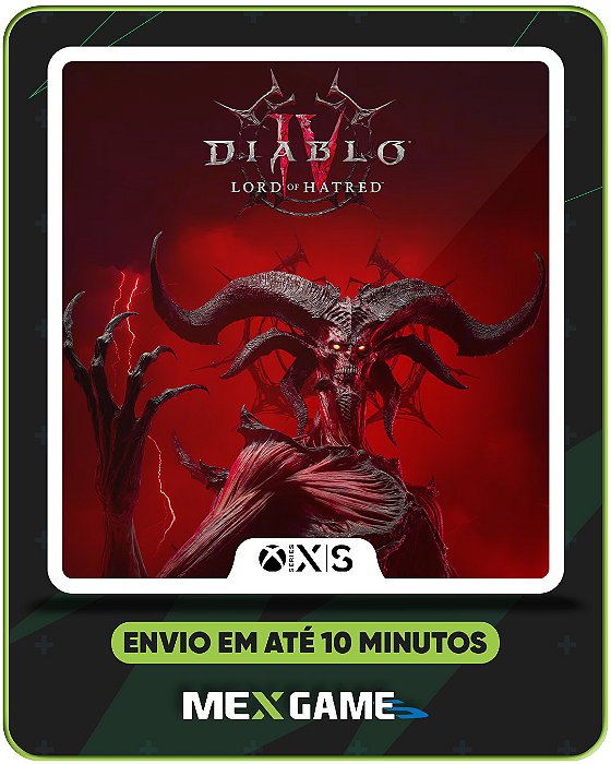 DIABLO IV: LORD OF HATRED (DLC) - XBOX SERIES X|S - MÍDIA DIGITAL