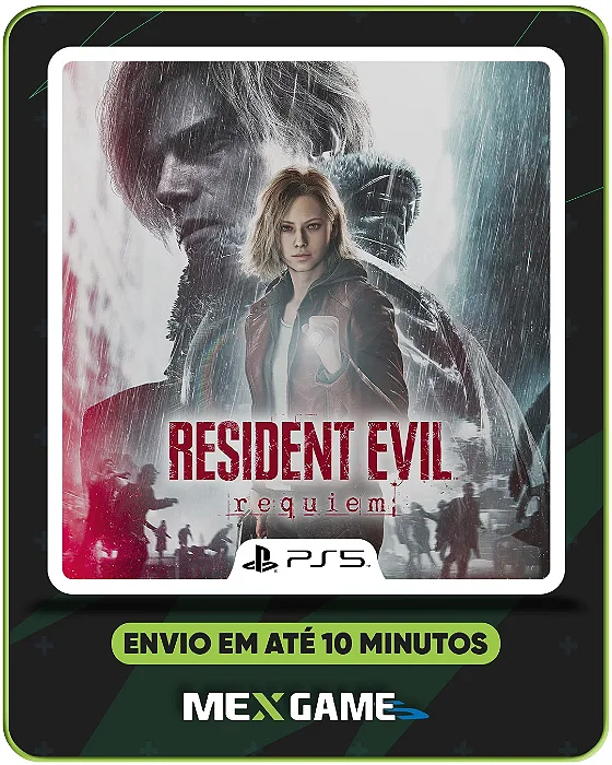 RESIDENT EVIL REQUIEM (SOMENTE SECUNDARIA) - PS5 - MIDIA DIGITAL
