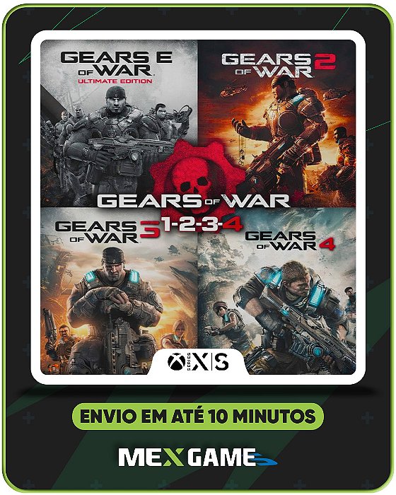 GEARS OF WAR 1-2-3-4 - XBOX SERIES X|S - MÍDIA DIGITAL