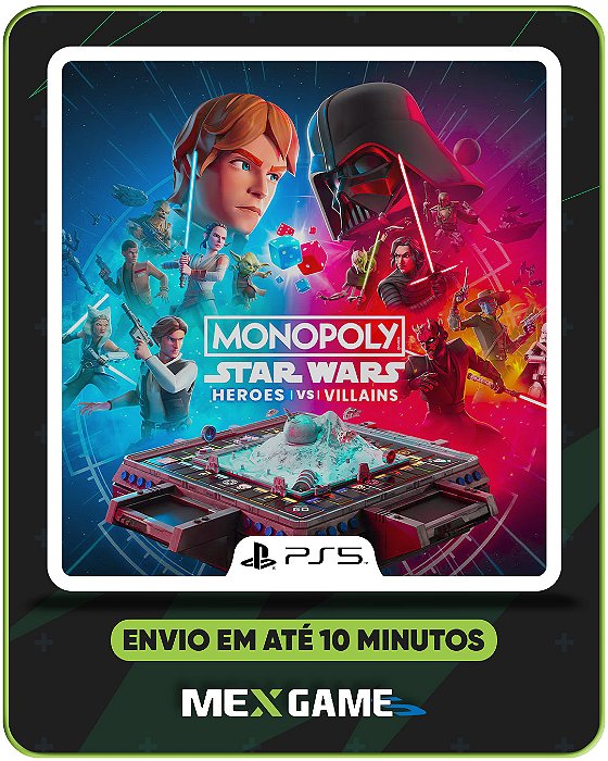 MONOPOLY STAR WARS HEROES VS VILLAINS - PS5 - MIDIA DIGITAL