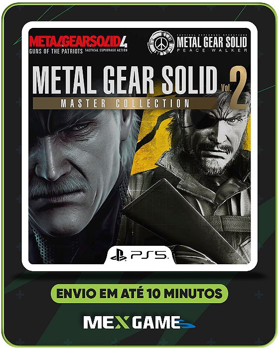 METAL GEAR SOLID: MASTER COLLECTION VOL. 2 (PRE-VENDA) - PS5 - MIDIA DIGITAL