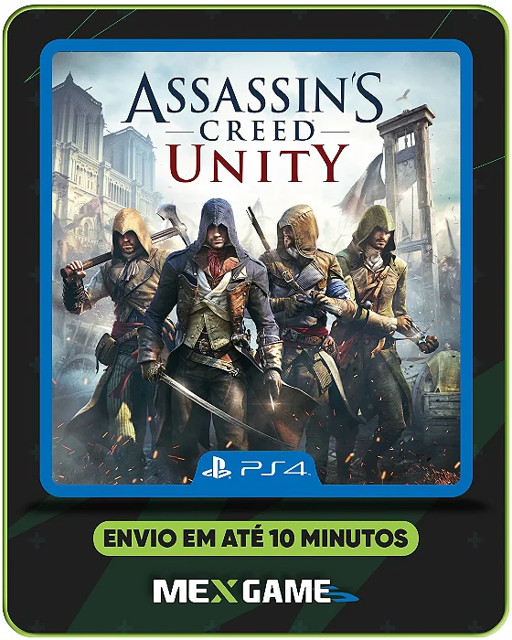ASSASSIN'S CREED UNITY - PS4 - MÍDIA DIGITAL