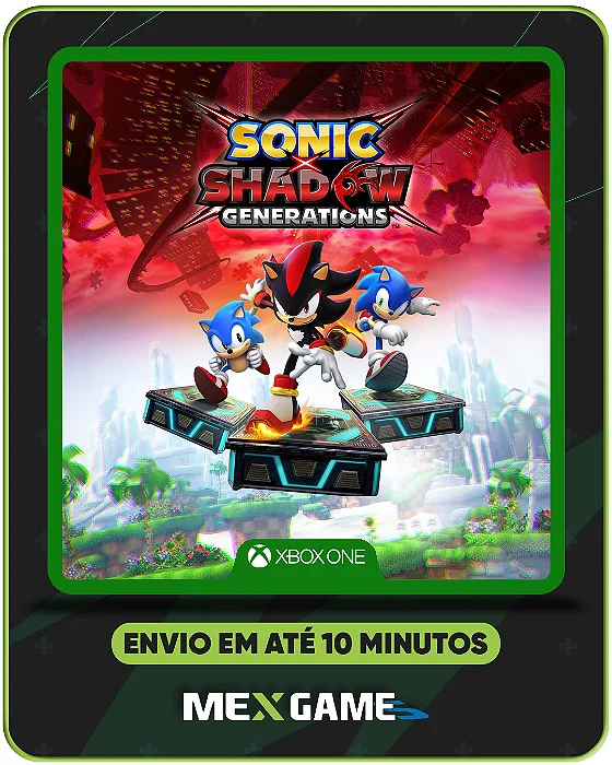 SONIC X SHADOW GENERATIONS - XBOX ONE - MÍDIA DIGITAL
