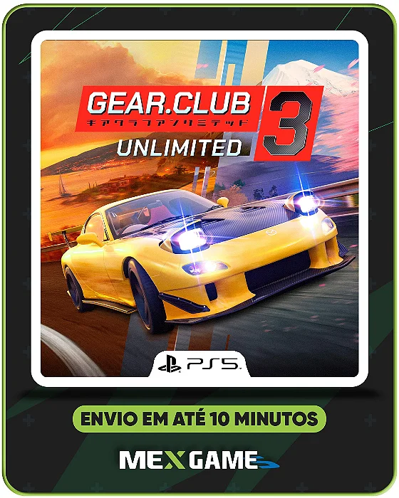 GEAR.CLUB UNLIMITED 3 - PS5 - MÍDIA DIGITAL