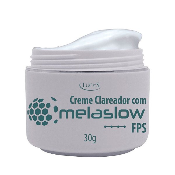 Creme Clareador Facial De Manchas Escuras e Com Protetor Solar 30 FPS - Prevenção Contra Melasma com Melaslow 30g Lucys.
