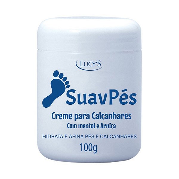 Creme Para Tratamento dos Calcanhares Com Rachaduras  - Hidrata e Afina os Pés e Calcanhares - com Mentol e Arnica - Luc