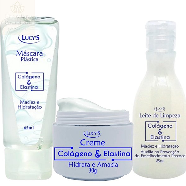 Kit Colágeno & Elastina  Com Elascom Para Rugas e Envelhecimento Precoce -  Lucy's