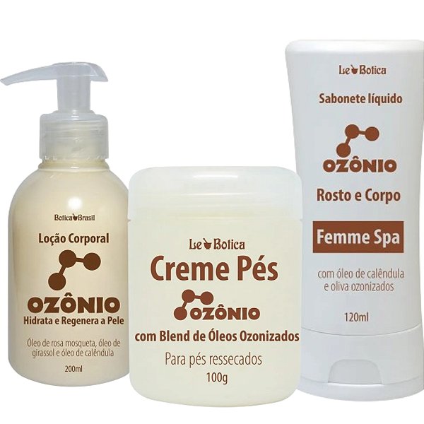 Kit Limpeza de Pele Ozônio - Com Óleo De Rosa Mosqueta e Óleo De Calêndula - Lucy's