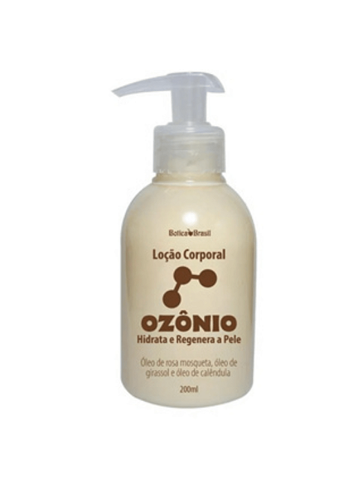 Loção Hidratante Corporal Ozônio - Óleo Ozonizado de Rosa Mosqueta e Calêndula com Óleo de Girassol - Regenerador Corpor