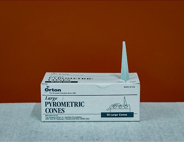 CONE PIROMETRICO ORTON STANDARD LARGE NUMERO 5 - 1200 GRAUS (CAIXA 50 UNIDADES)