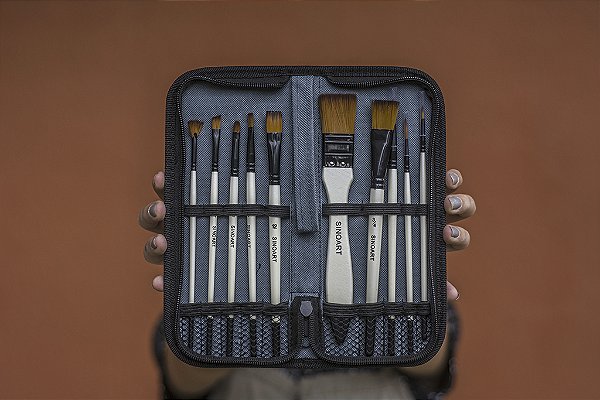 KIT PINCEL C/ 10 - ESTOJO