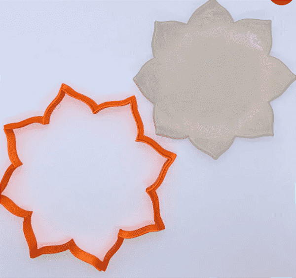 CORTADOR 3D FLOR DE LÓTUS - 8 PÉTALAS