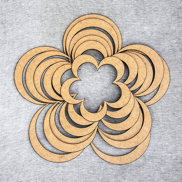 GUIAS DE CORTE CONCÊNTRICAS FLOR