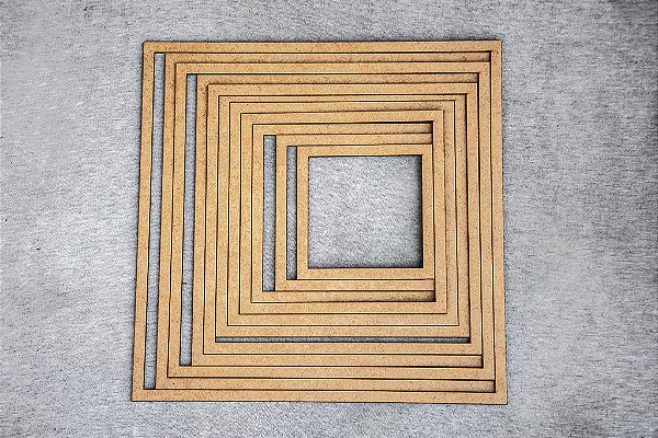 GUIAS DE CORTE CONCÊNTRICAS QUADRADO