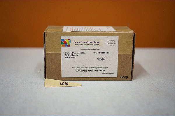 CONE PIROMETRICO NACIONAL NUMERO 7 - 1240 GRAUS (UNIDADE)