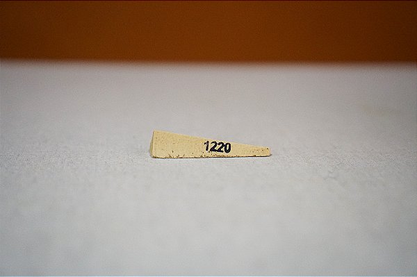 CONE PIROMETRICO NACIONAL NUMERO 6 - 1220 GRAUS (UNIDADE)